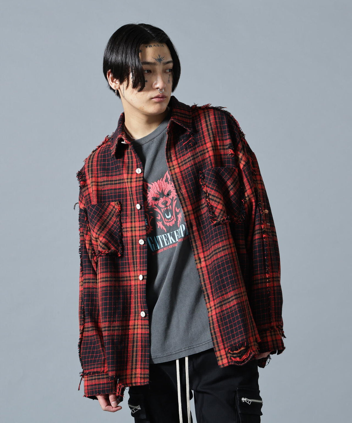 【WEB&DEPOT限定】DankeSchon/ダンケシェーン/FLANNEL DAMAGE SHIRTS