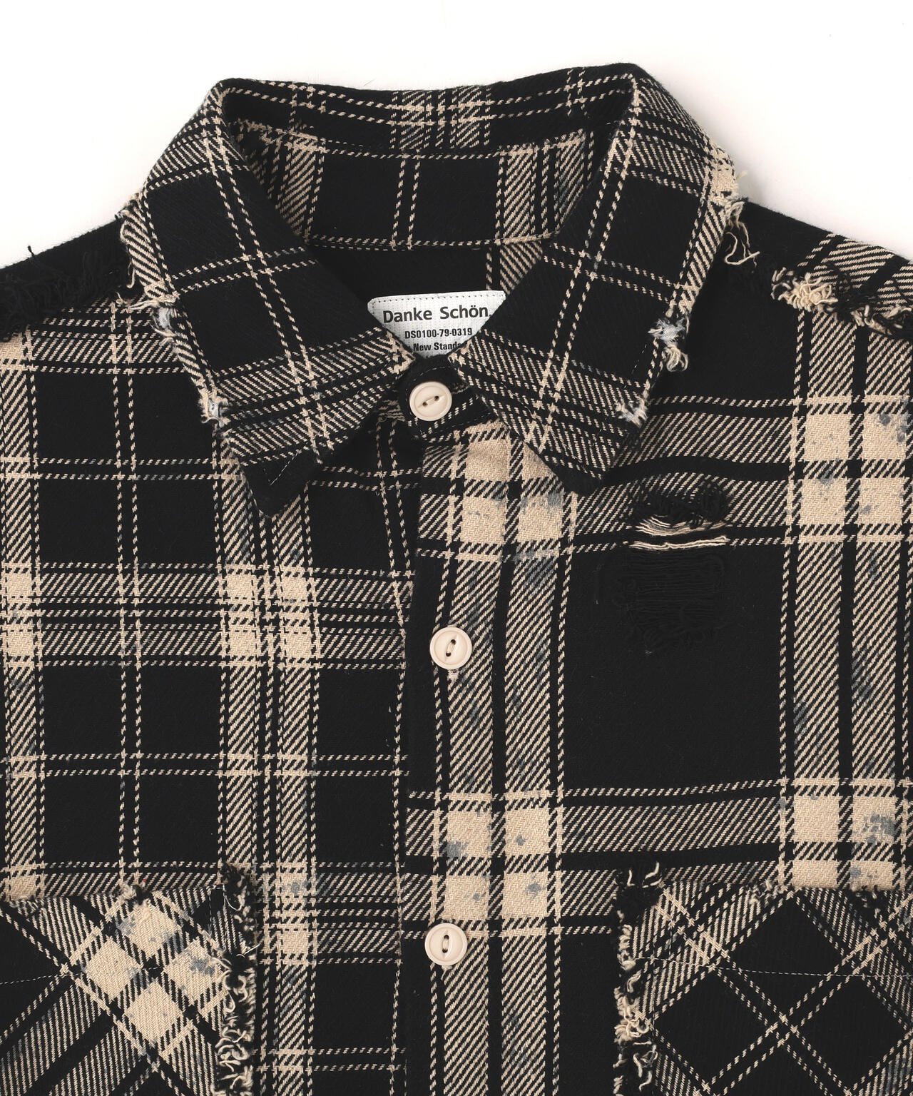 DS/ FLANNEL DAMEGE SH BI-COLOR