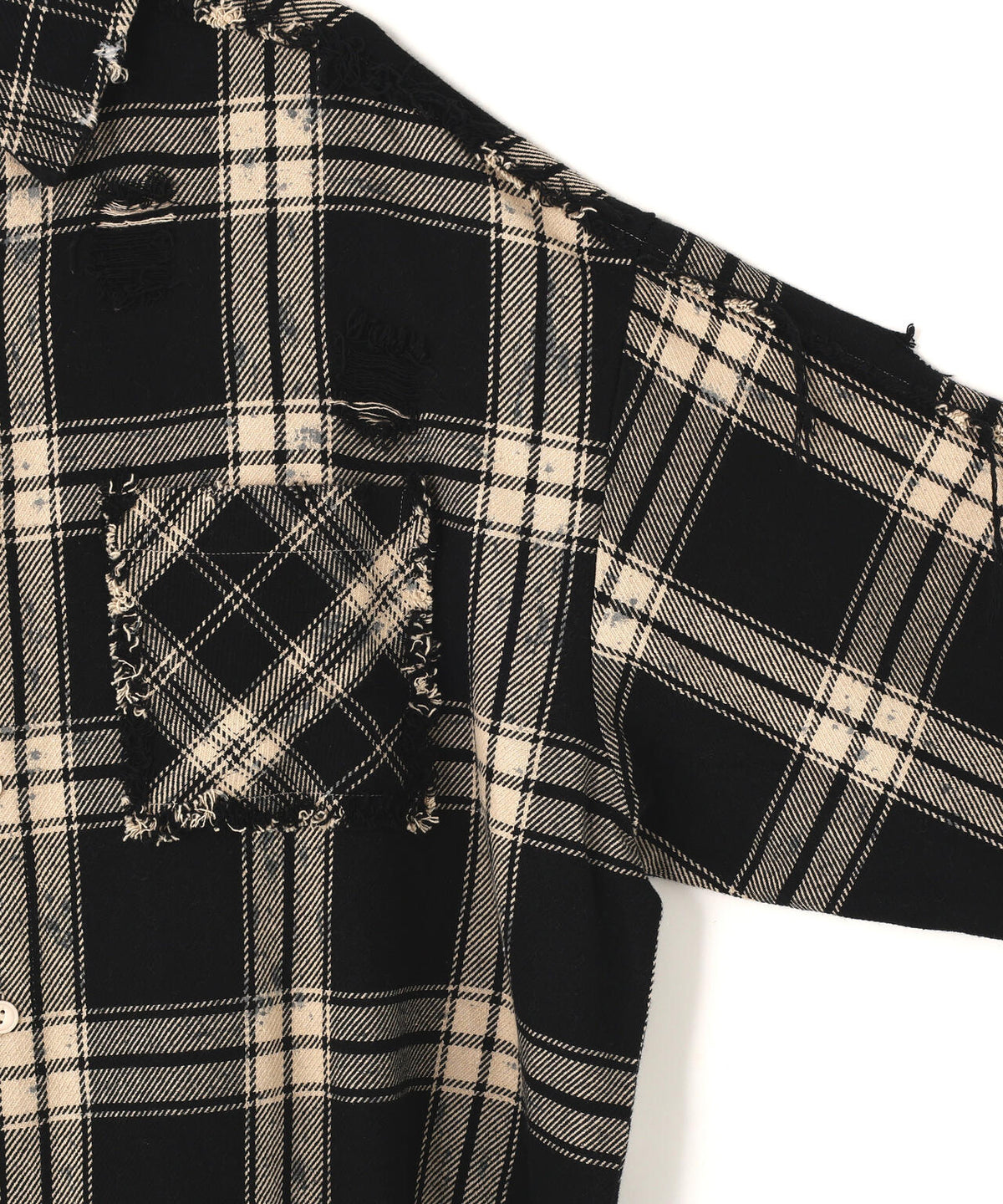 DankeSchon/ダンケシェーン/FLANNEL DAMAGE SHIRTS BI-COLOR