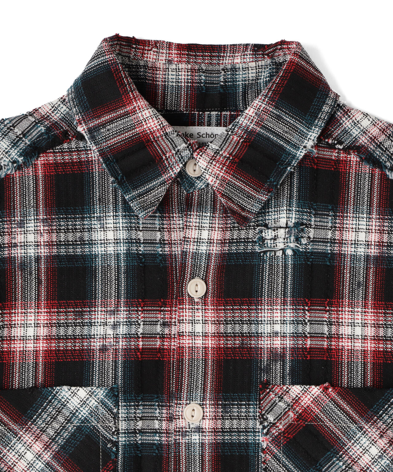 DS/ FLANNEL DAMEGE SH DOBBY