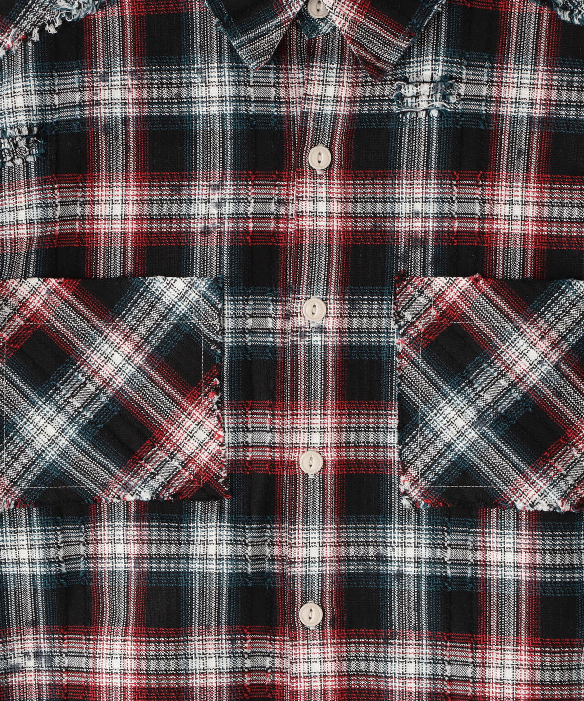DankeSchon/ダンケシェーン/FLANNEL DAMAGE SHIRTS DOBBY
