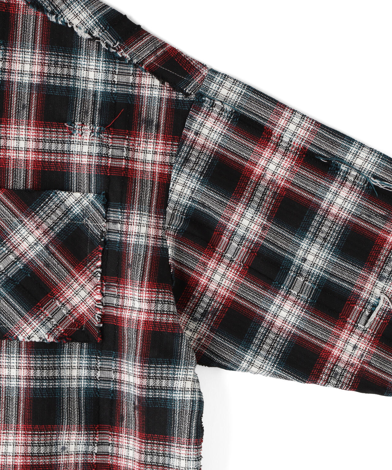 DS/ FLANNEL DAMEGE SH DOBBY