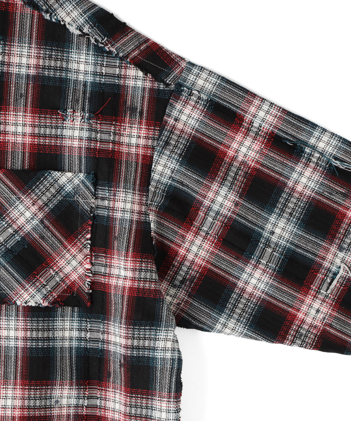 DankeSchon/ダンケシェーン/FLANNEL DAMAGE SHIRTS DOBBY