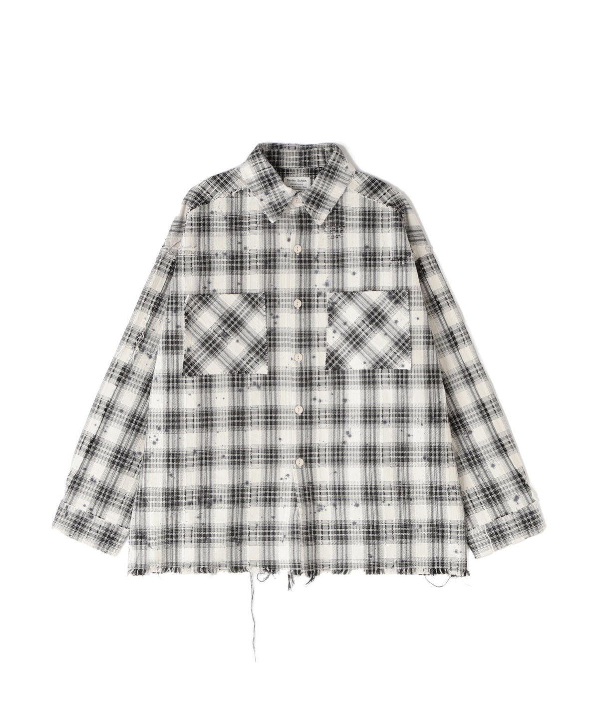 DankeSchon/ダンケシェーン/FLANNEL DAMAGE SHIRTS DOBBY