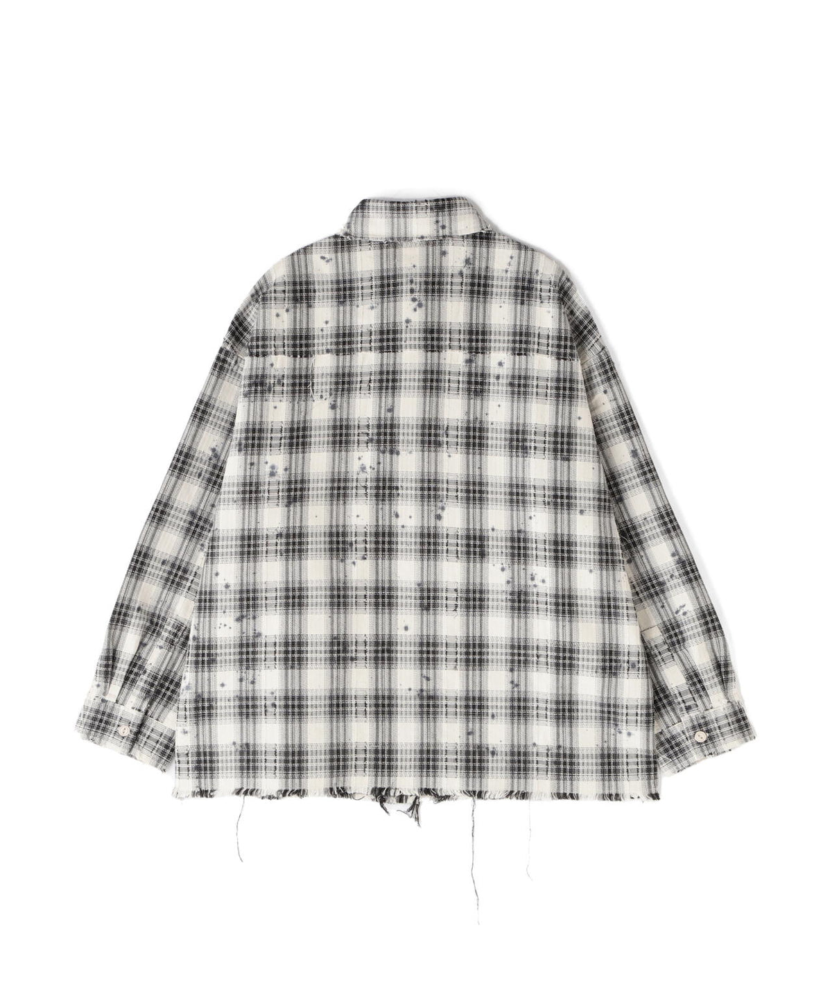 DankeSchon/ダンケシェーン/FLANNEL DAMAGE SHIRTS DOBBY
