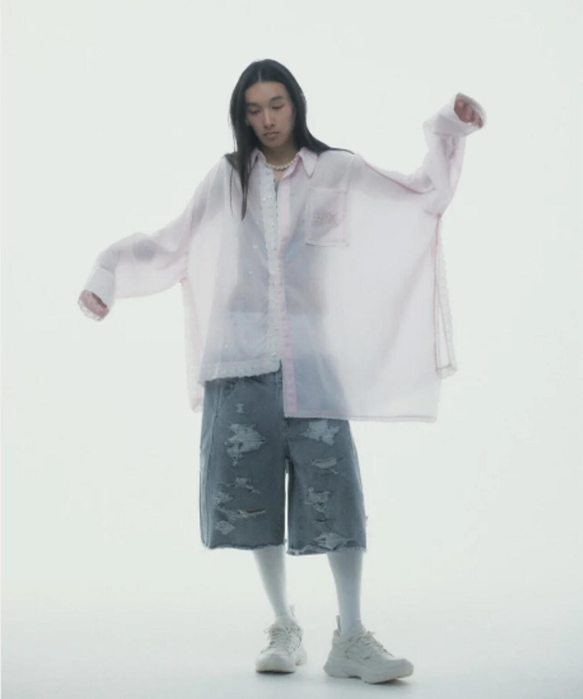 neith./ネイス/Handkerchief Shirt Dress
