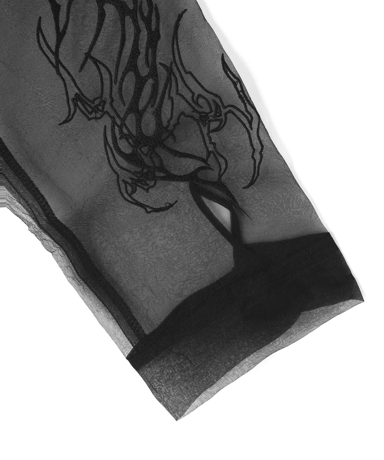 gibous/ギボス/tatoo sheer shirt