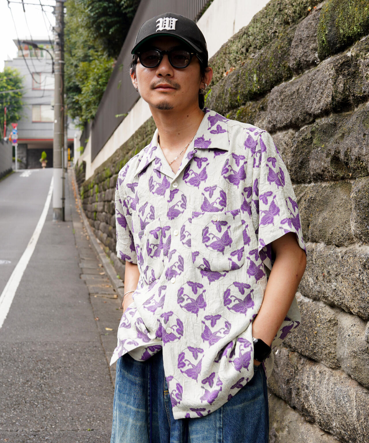 NEEDLES/ニードルズ/BUTTERFLY S/S ONE-UP SHIRT