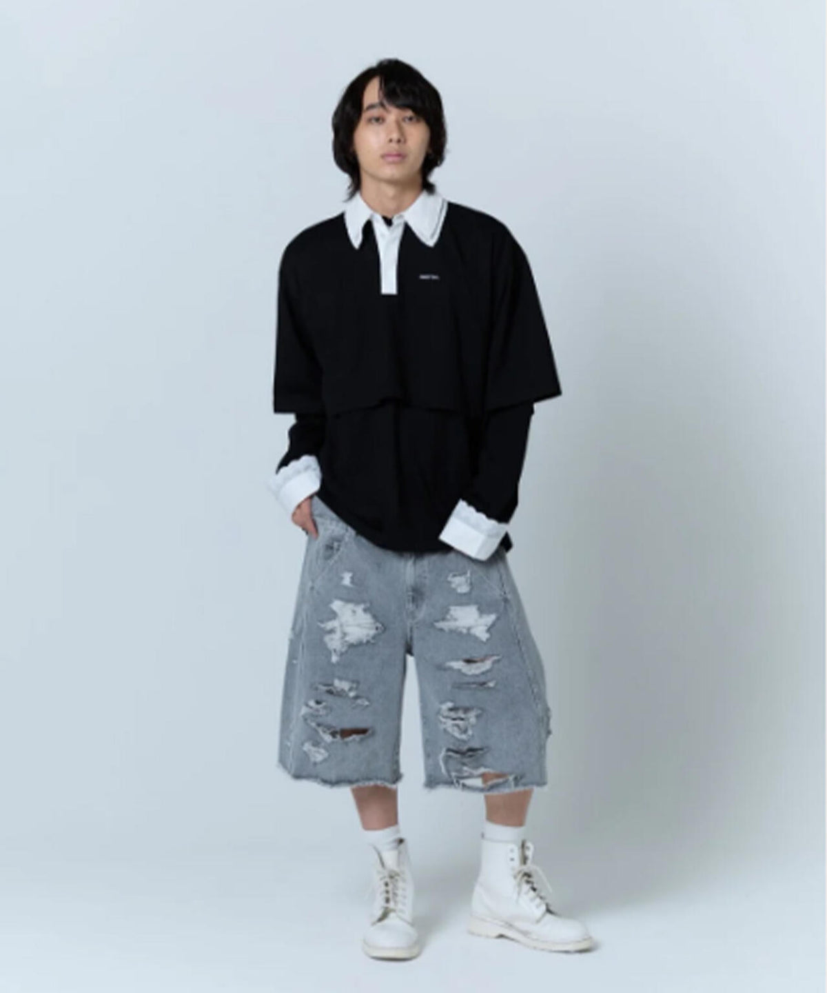 neith./ネイス/Double Collar Rugger Shirt