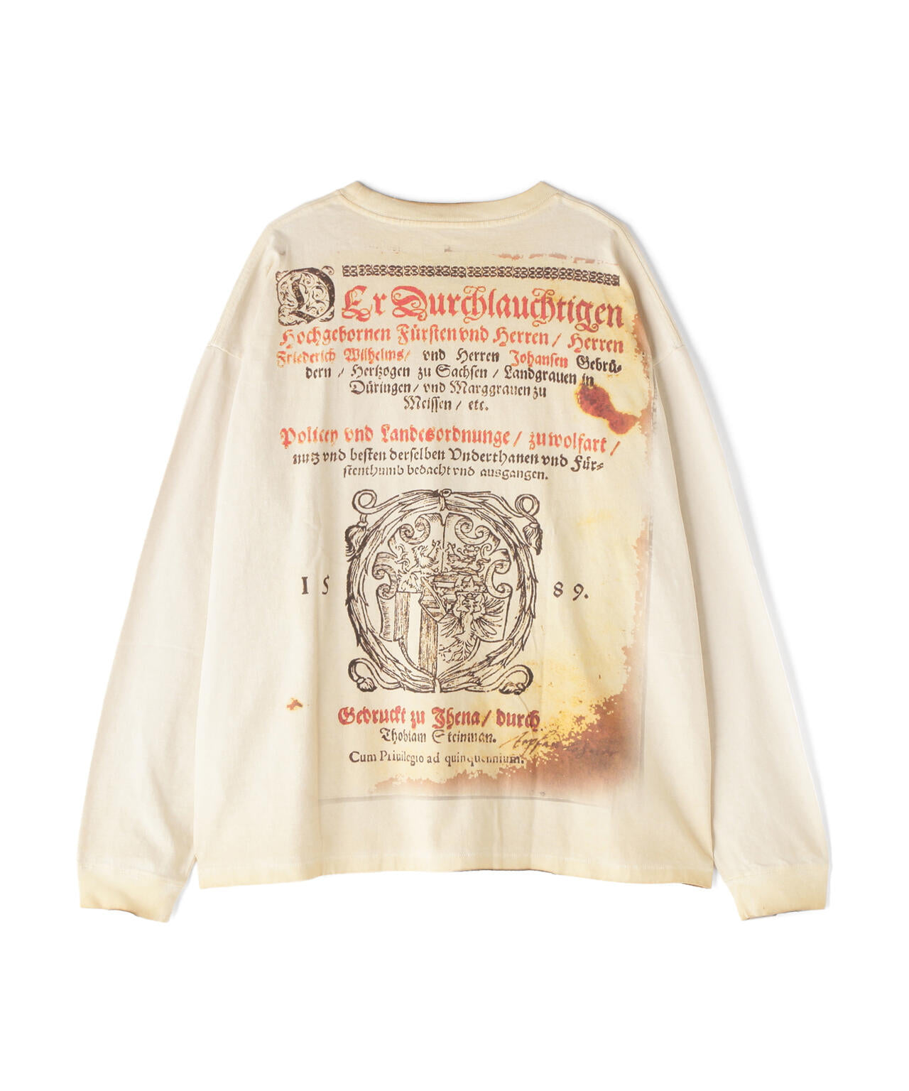 DankeSchon/ダンケシェーン/SPRAYBURN L/S TEE BIBLE