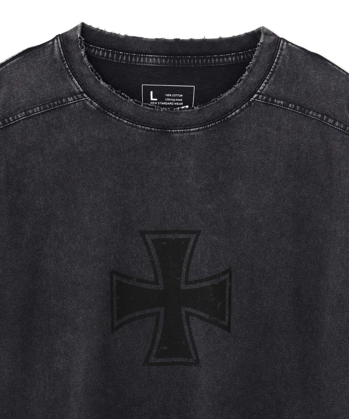 DankeSchon/ダンケシェーン/CHEMICAL BRUST RHINESTONE L/S TEE