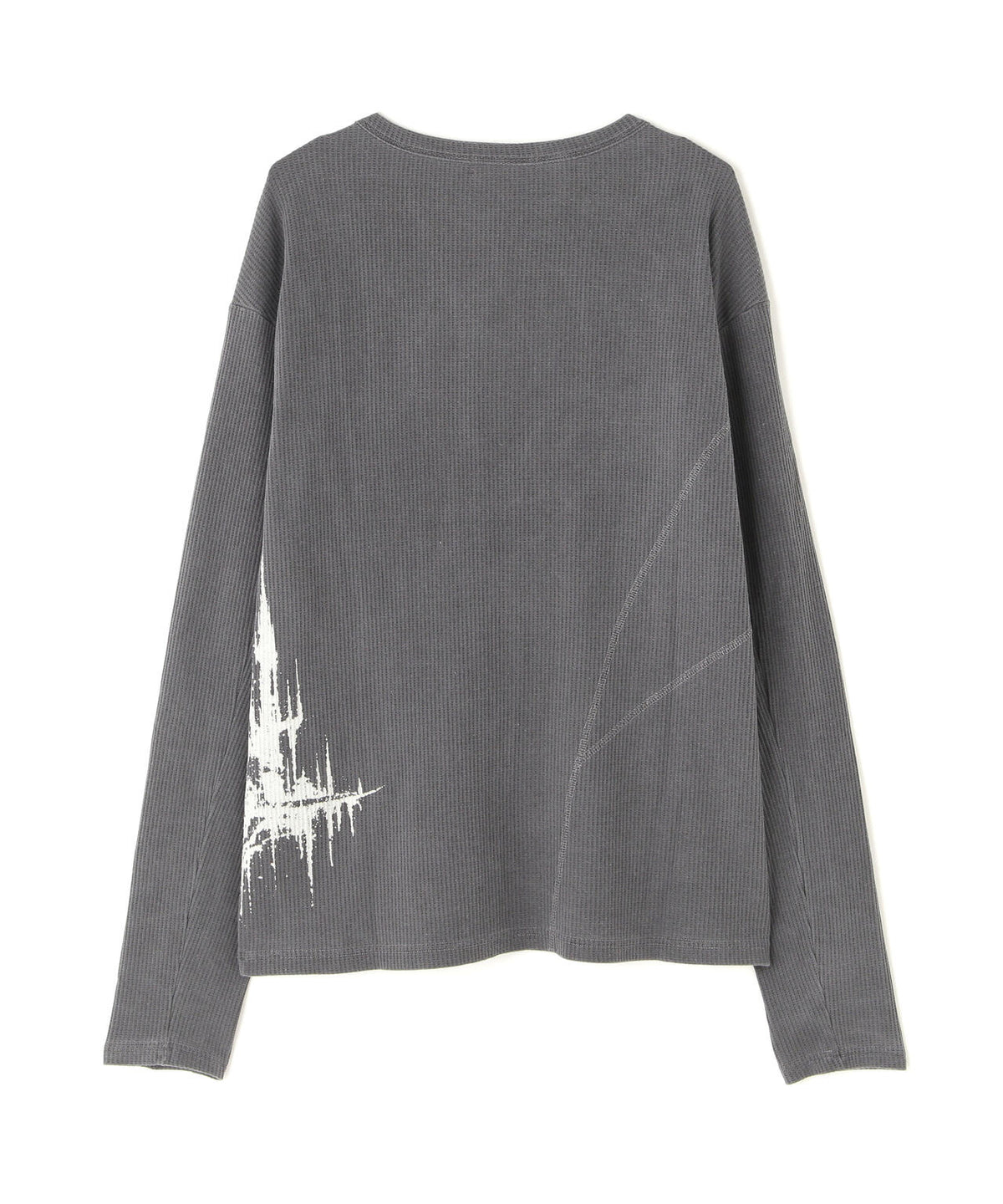 NOT4NERD/ノットフォーナード/DIAGONAL SEAM WFL HENLEY NECK L/S TEE
