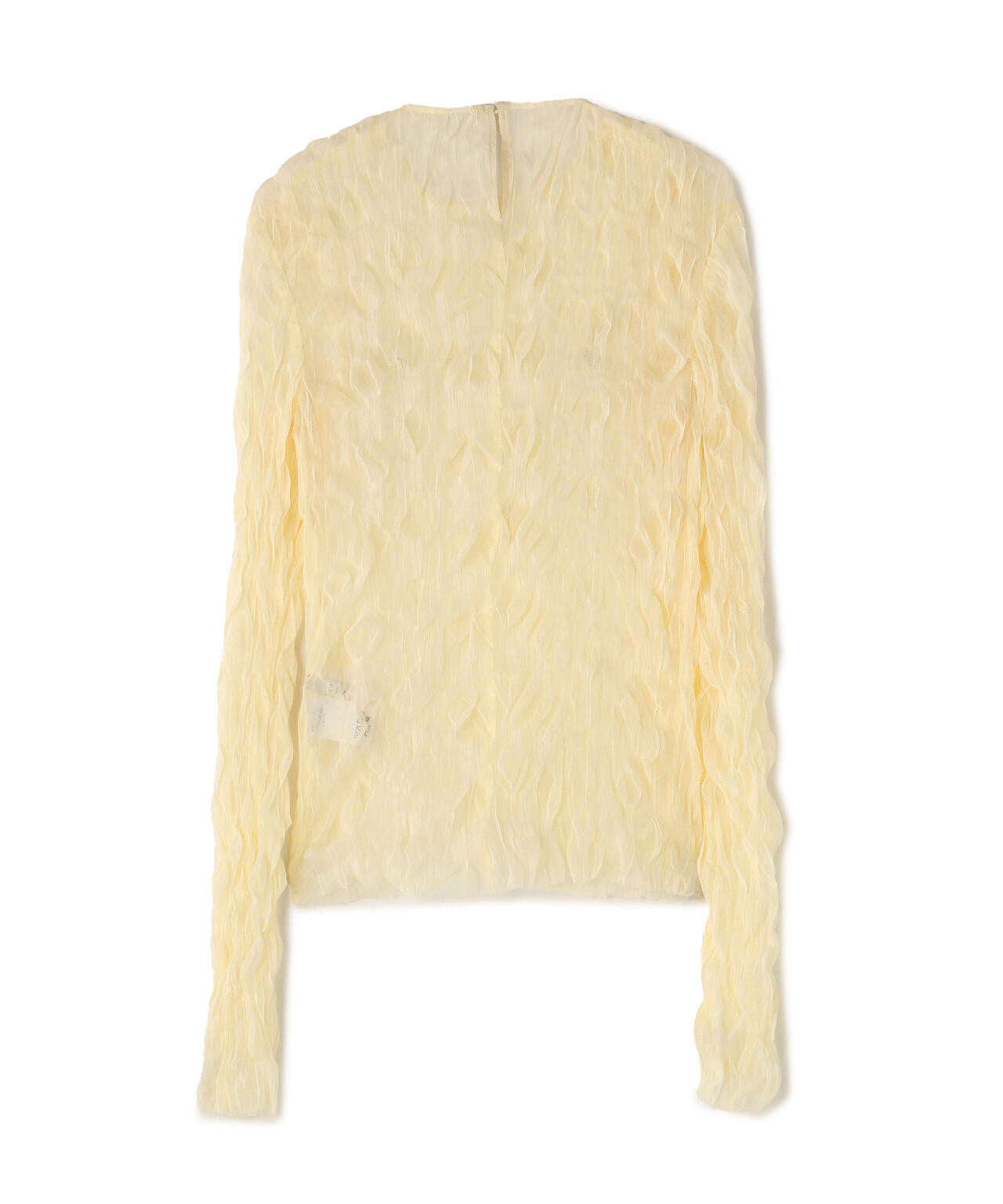 CLANE/クラネ/CRINKLED PLEAT SHEER TULLE TOPS