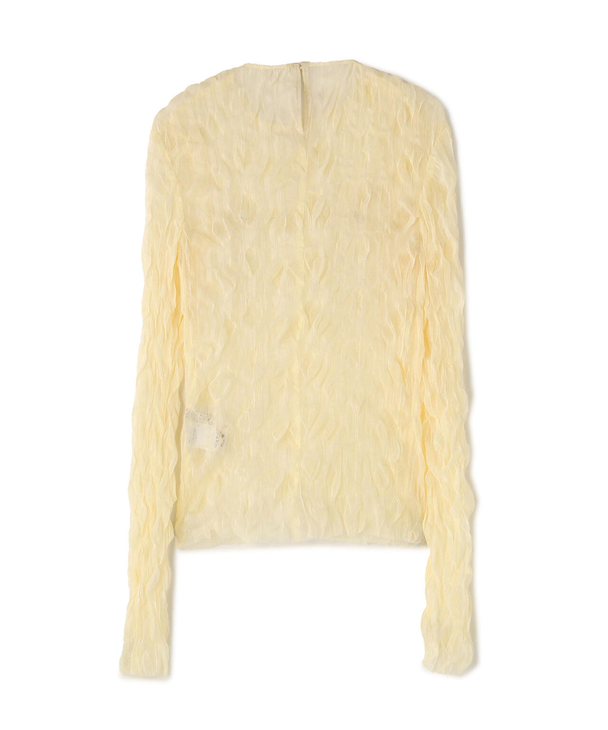 CLANE/クラネ/CRINKLED PLEAT SHEER TULLE TOPS