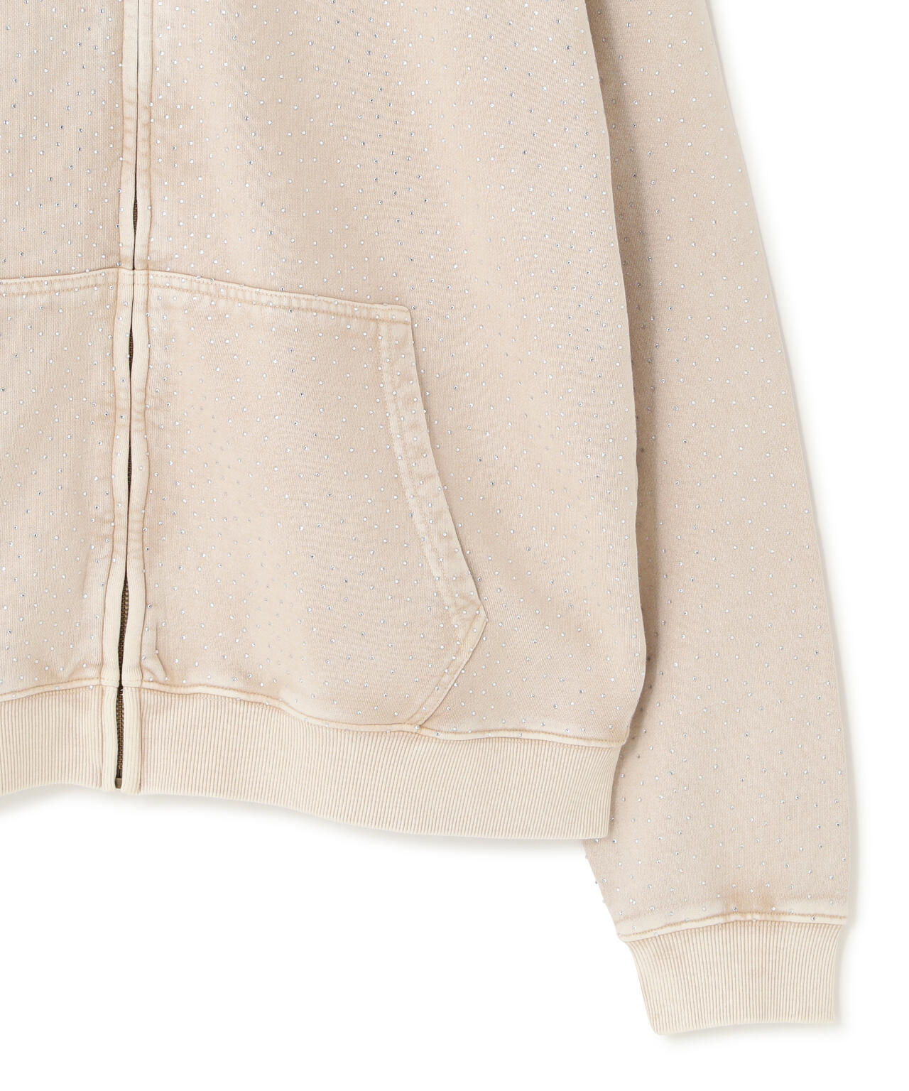 【WEB&DEPOT限定】DankeSchon/ダンケシェーン/RHINESTONE ZIP HOODIE