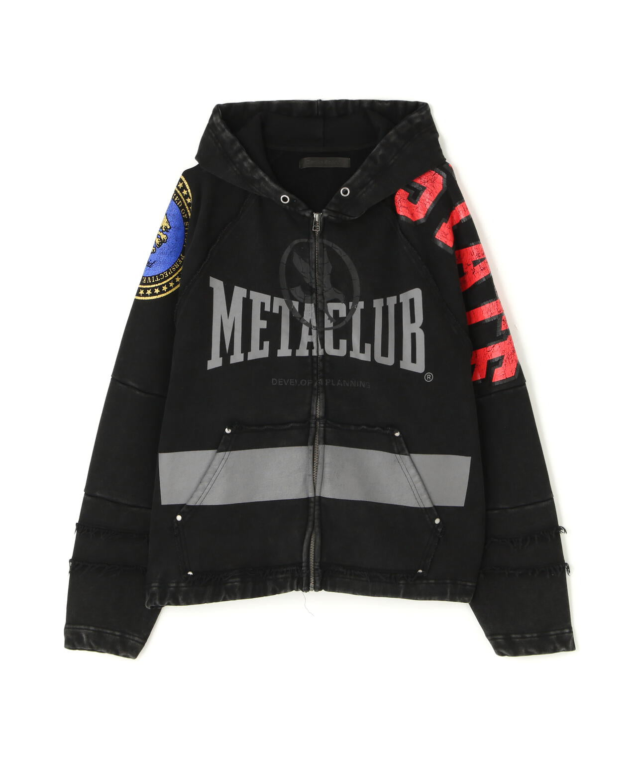 DankeSchon/ダンケシェーン/CHEMICAL SWEAT ZIP HOODIE METACLUB