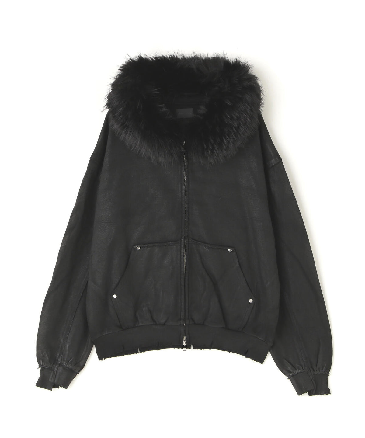 DankeSchon/ダンケシェーン/RUBBER SWEAT FUR ZIP HOODIE