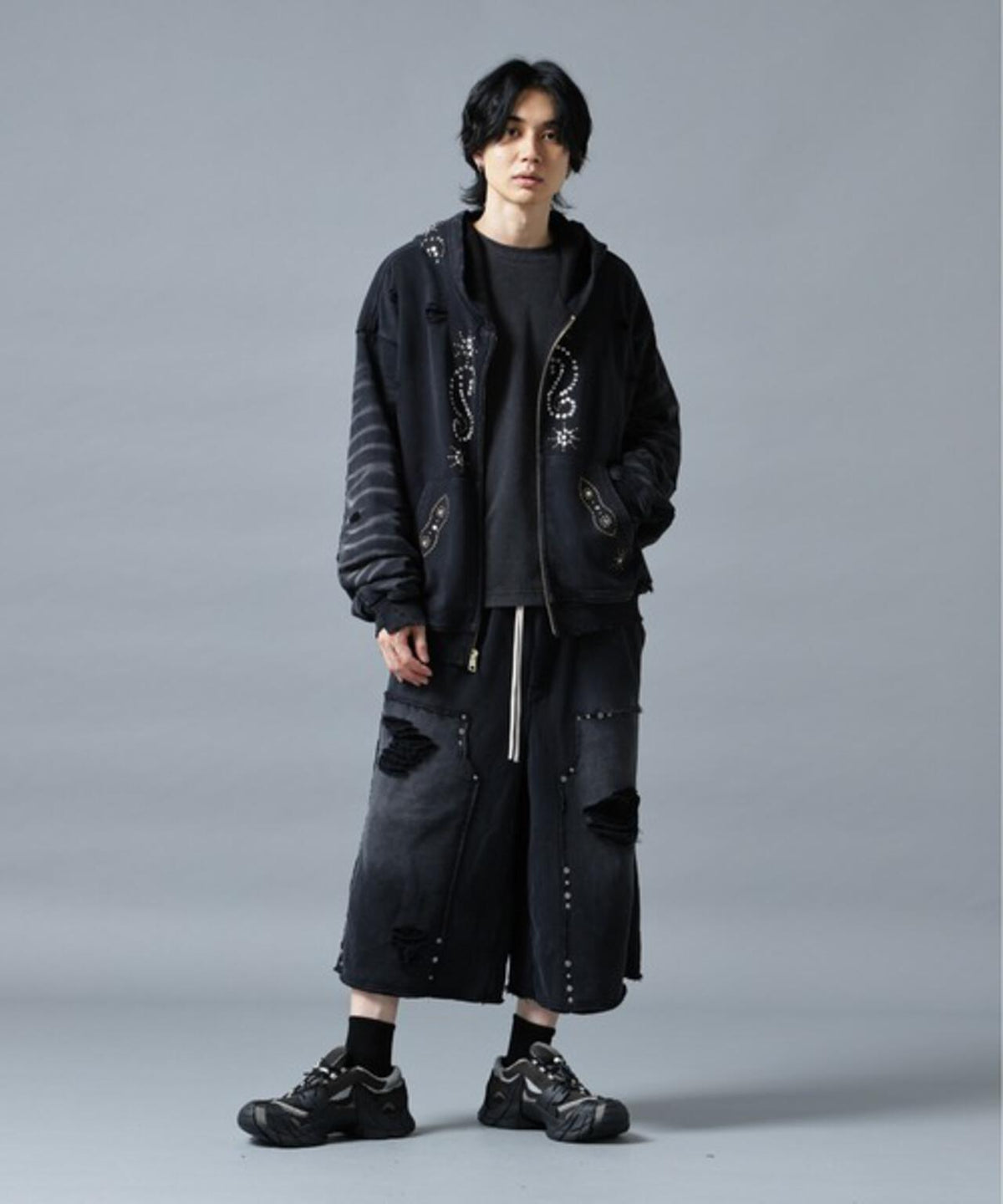 【WEB&DEPOT限定】DankeSchon/ダンケシェーン/SULFER CHEMICAL SWEAT ZIP HOODIE
