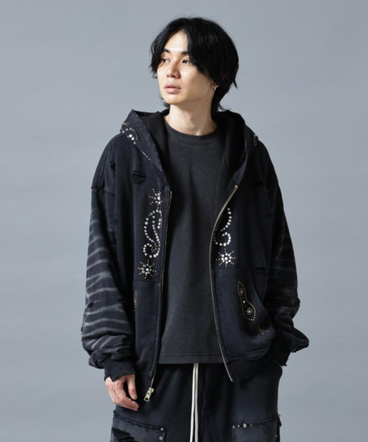【WEB&DEPOT限定】DankeSchon/ダンケシェーン/SULFER CHEMICAL SWEAT ZIP HOODIE