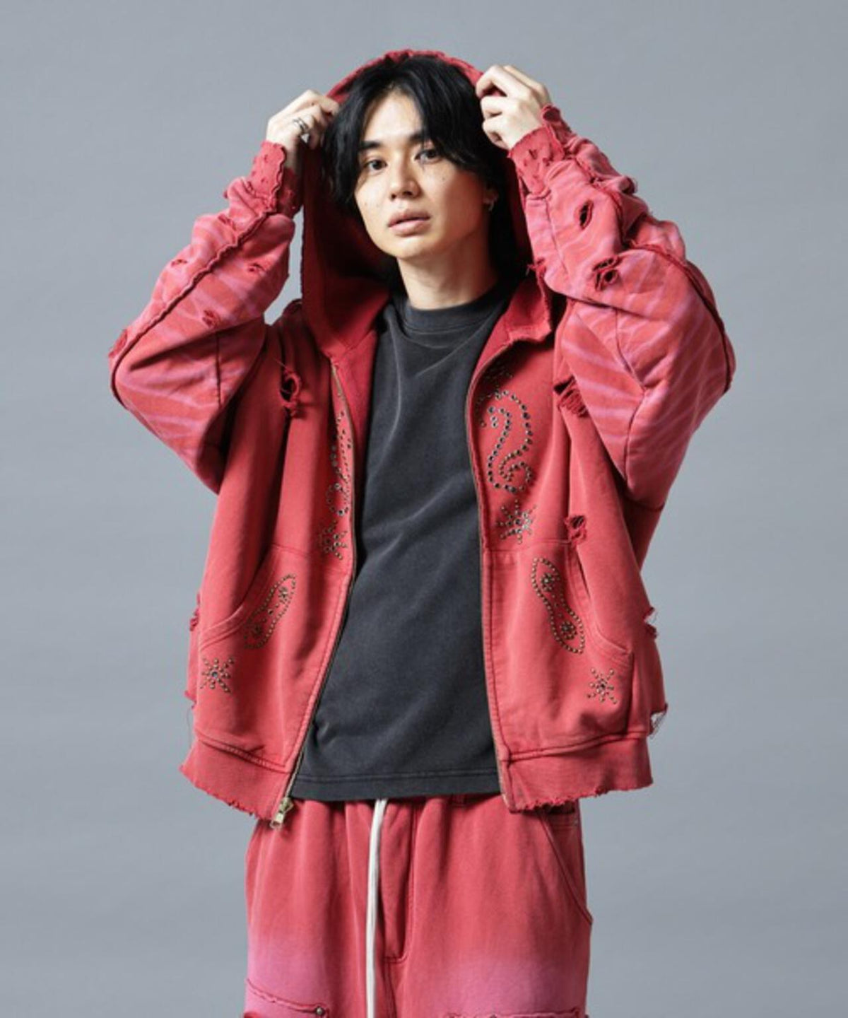 【WEB&DEPOT限定】DankeSchon/ダンケシェーン/SULFER CHEMICAL SWEAT ZIP HOODIE