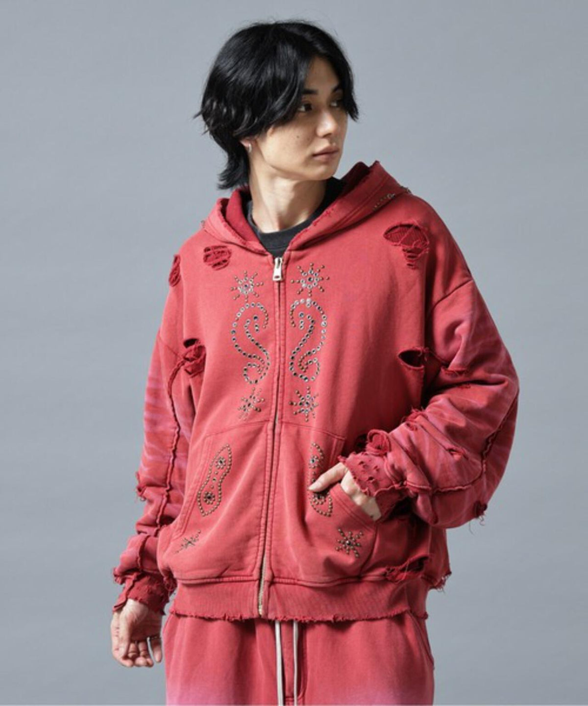 【WEB&DEPOT限定】DankeSchon/ダンケシェーン/SULFER CHEMICAL SWEAT ZIP HOODIE