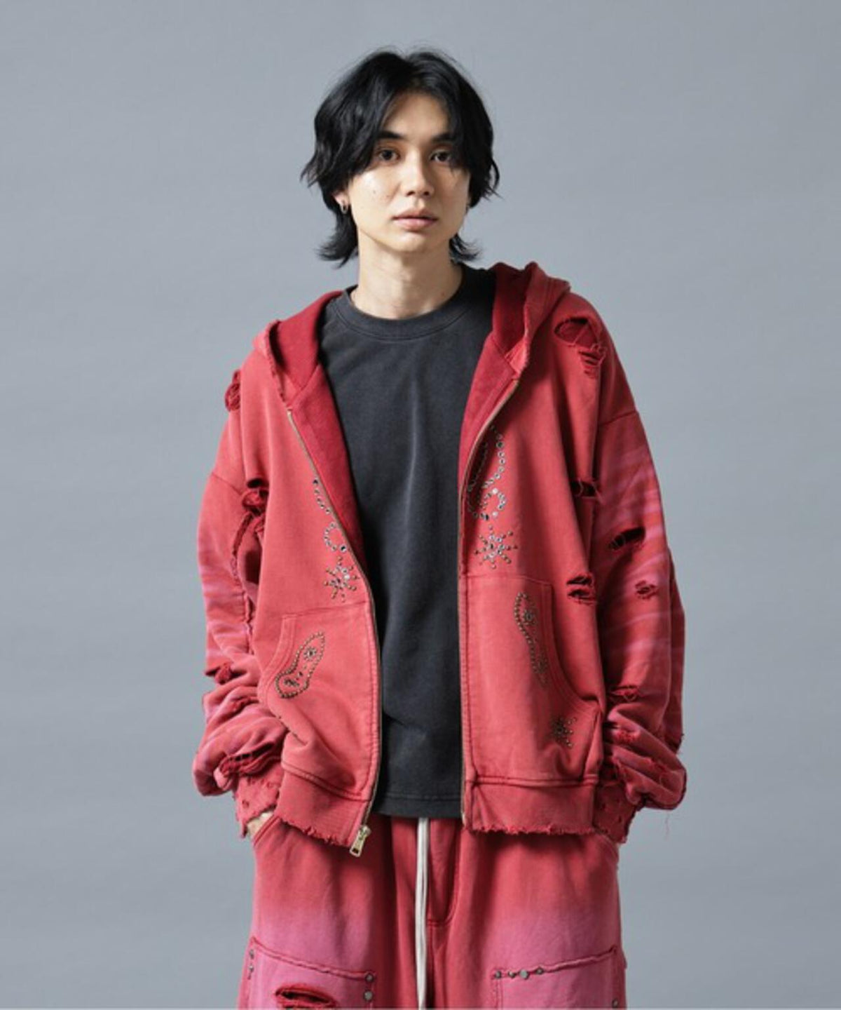 【WEB&DEPOT限定】DankeSchon/ダンケシェーン/SULFER CHEMICAL SWEAT ZIP HOODIE