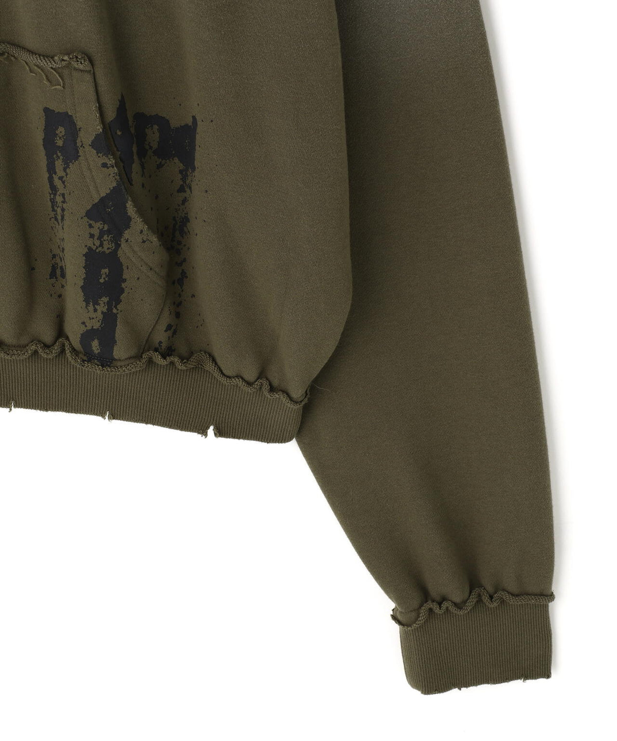 NOT4NERD/ノットフォーナード/4444 Raw Edge Wash Pull Hoodie