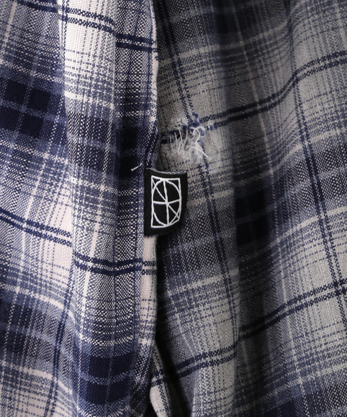 NOT4NERD/ノットフォーナード/DIRTY WASH DISTRES CHK HOODIE SHIRT