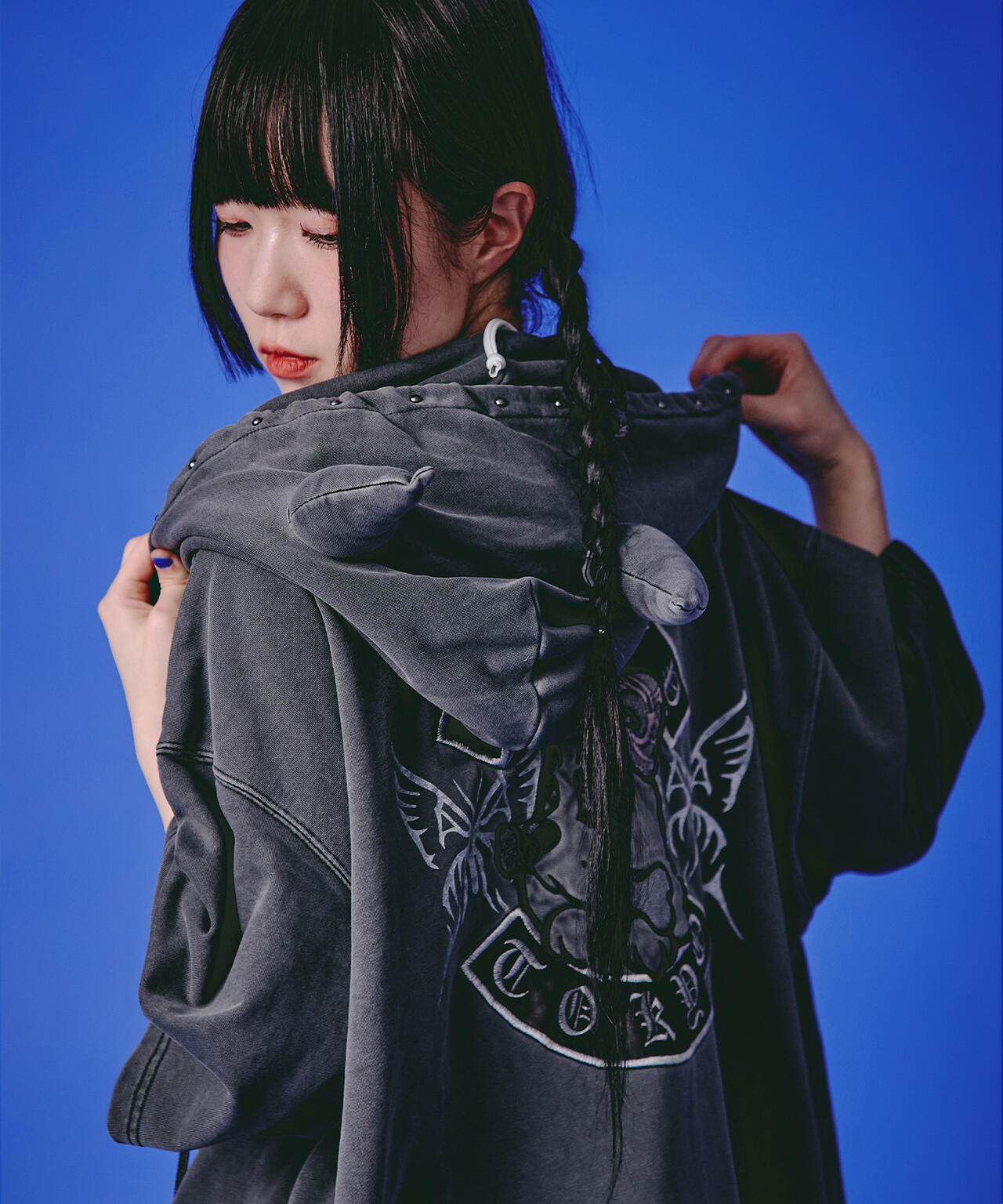 GALFY/ガルフィー/【LHP EXCLUSIVE】地雷ギャル フード半袖パーカー