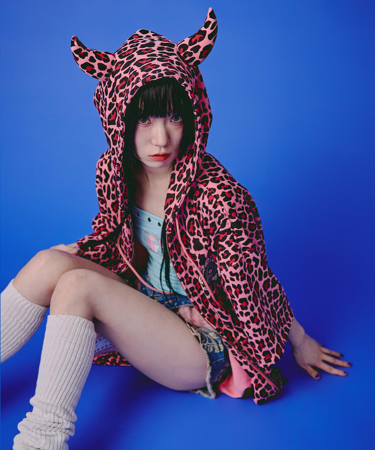 GALFY/ガルフィー/【LHP EXCLUSIVE】地雷ギャル フード半袖パーカー