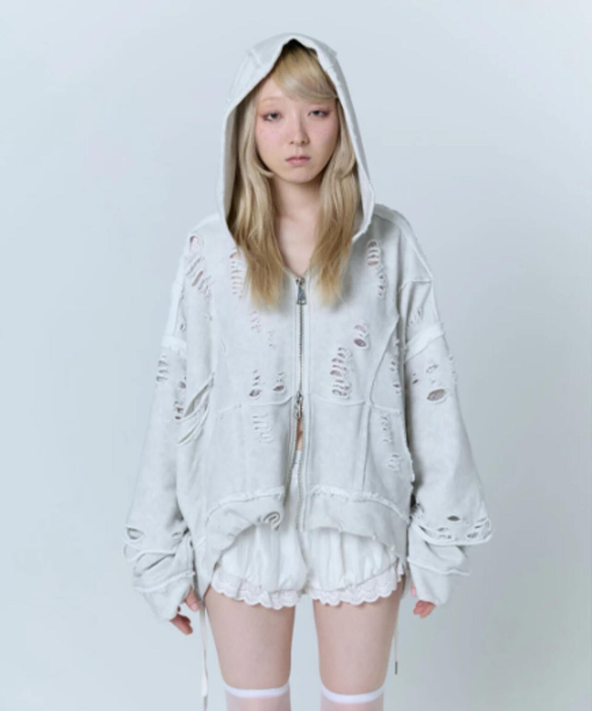 neith./ネイス/Destroyed Crush Hoodie