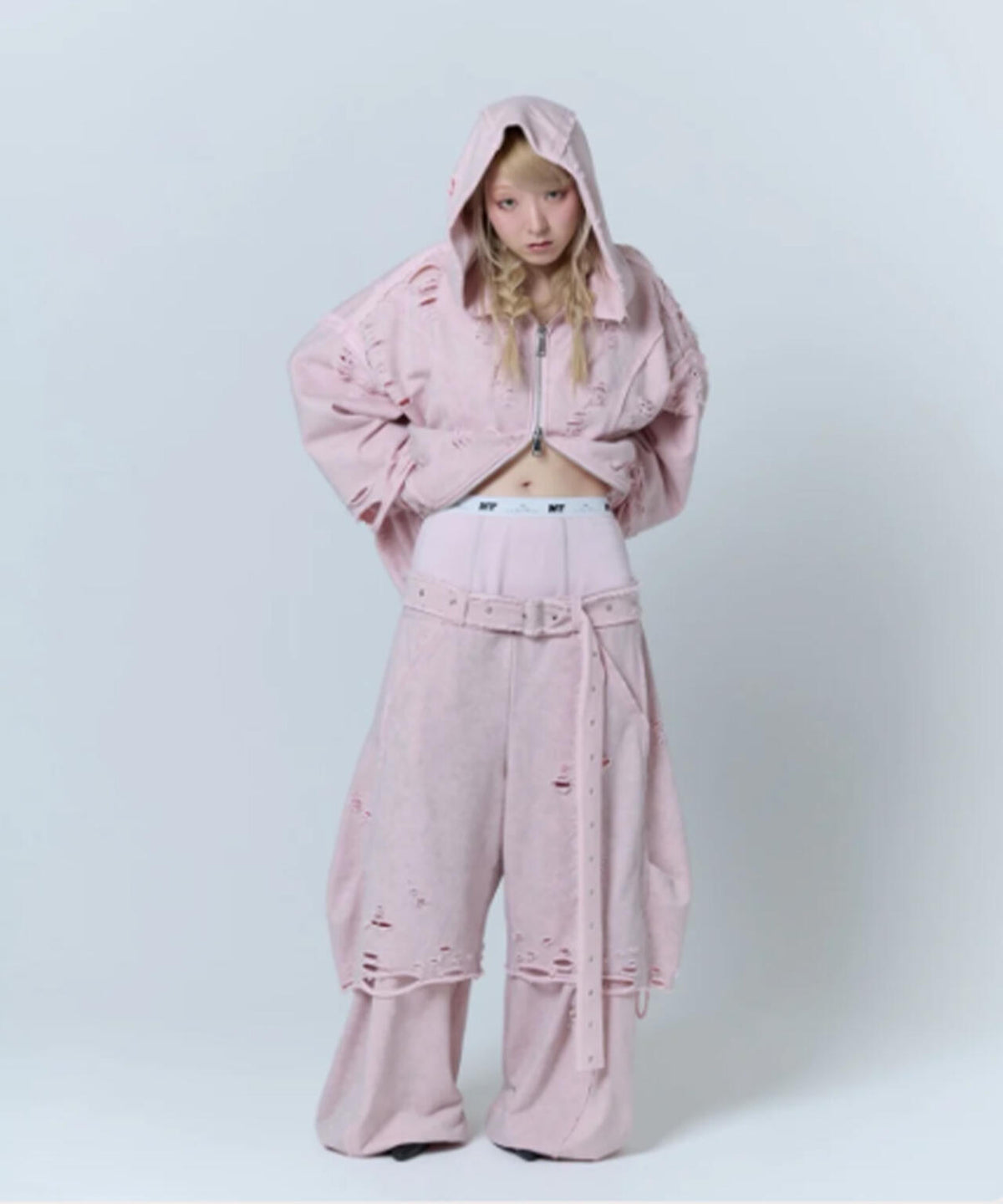 neith./ネイス/Destroyed Crush Hoodie
