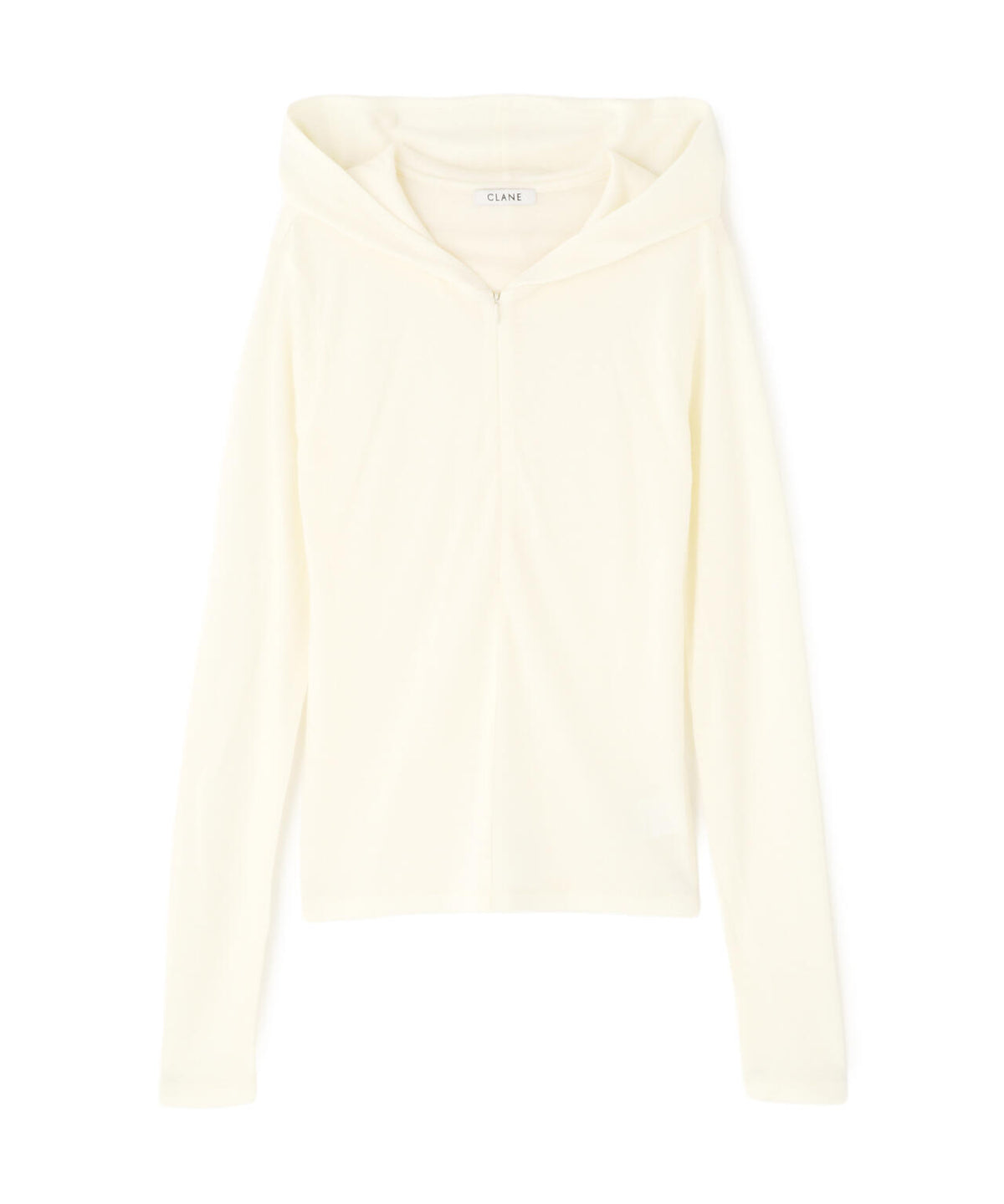 CLANE/クラネ/HALF ZIP WOOL HOODED TOPS
