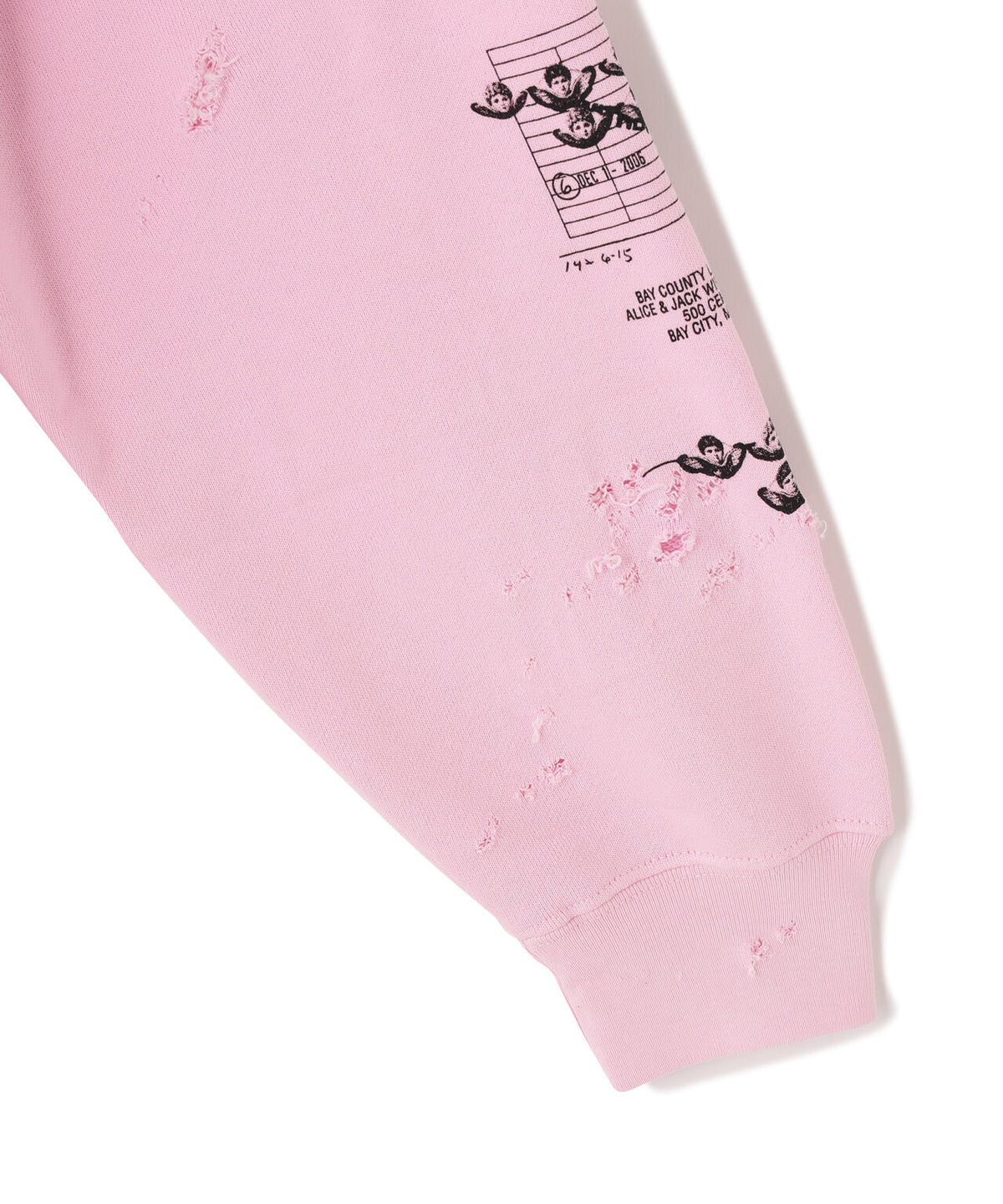emary/エメリー/Damaged Scarred Cd Zip Hoodie