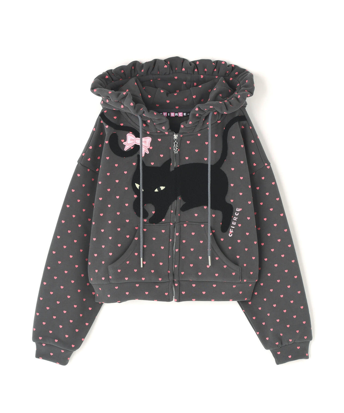 CFIERCE/フィアス/CAT POLKA ZIP HOODIE