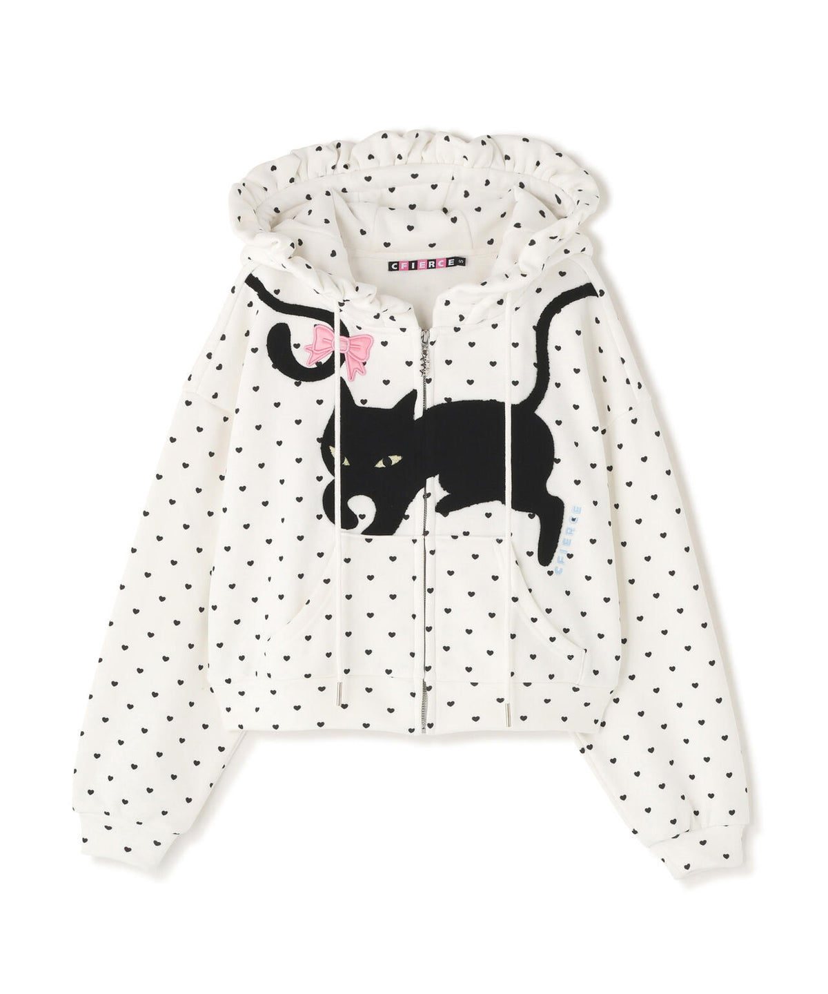 CFIERCE/フィアス/CAT POLKA ZIP HOODIE