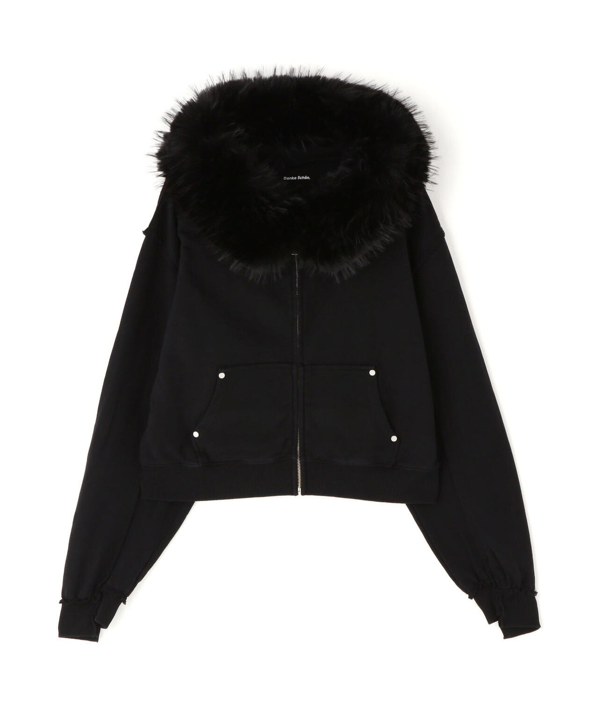 DankeSchon/ダンケシェーン/WOMEN FUR SWEAT HOODIE