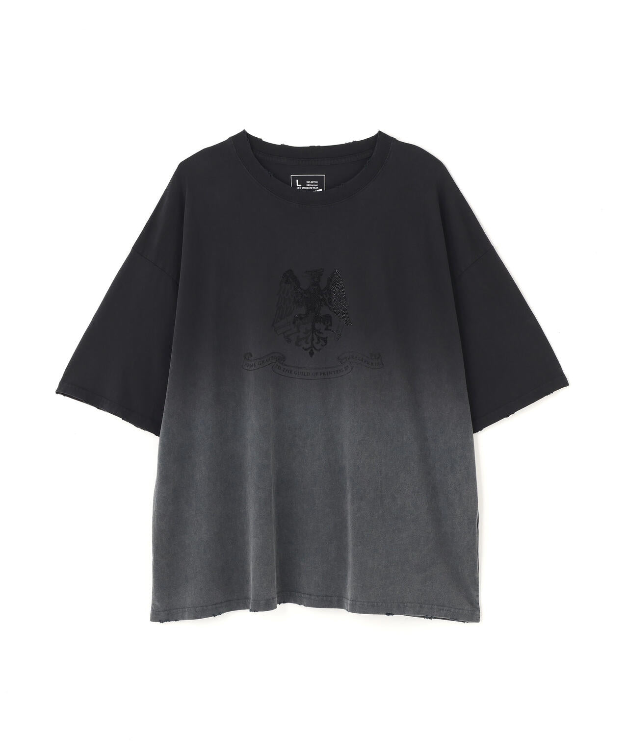DankeSchon/ダンケシェーン/GRADATION RHINESTONE BIRD TEE