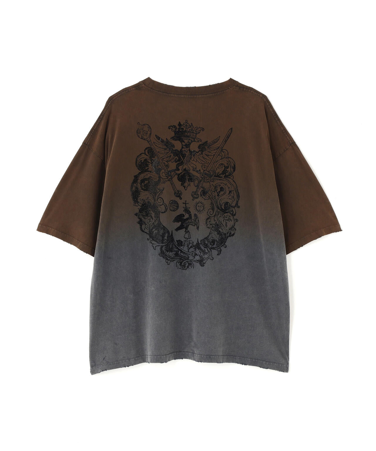 DankeSchon/ダンケシェーン/GRADATION RHINESTONE BIRD TEE