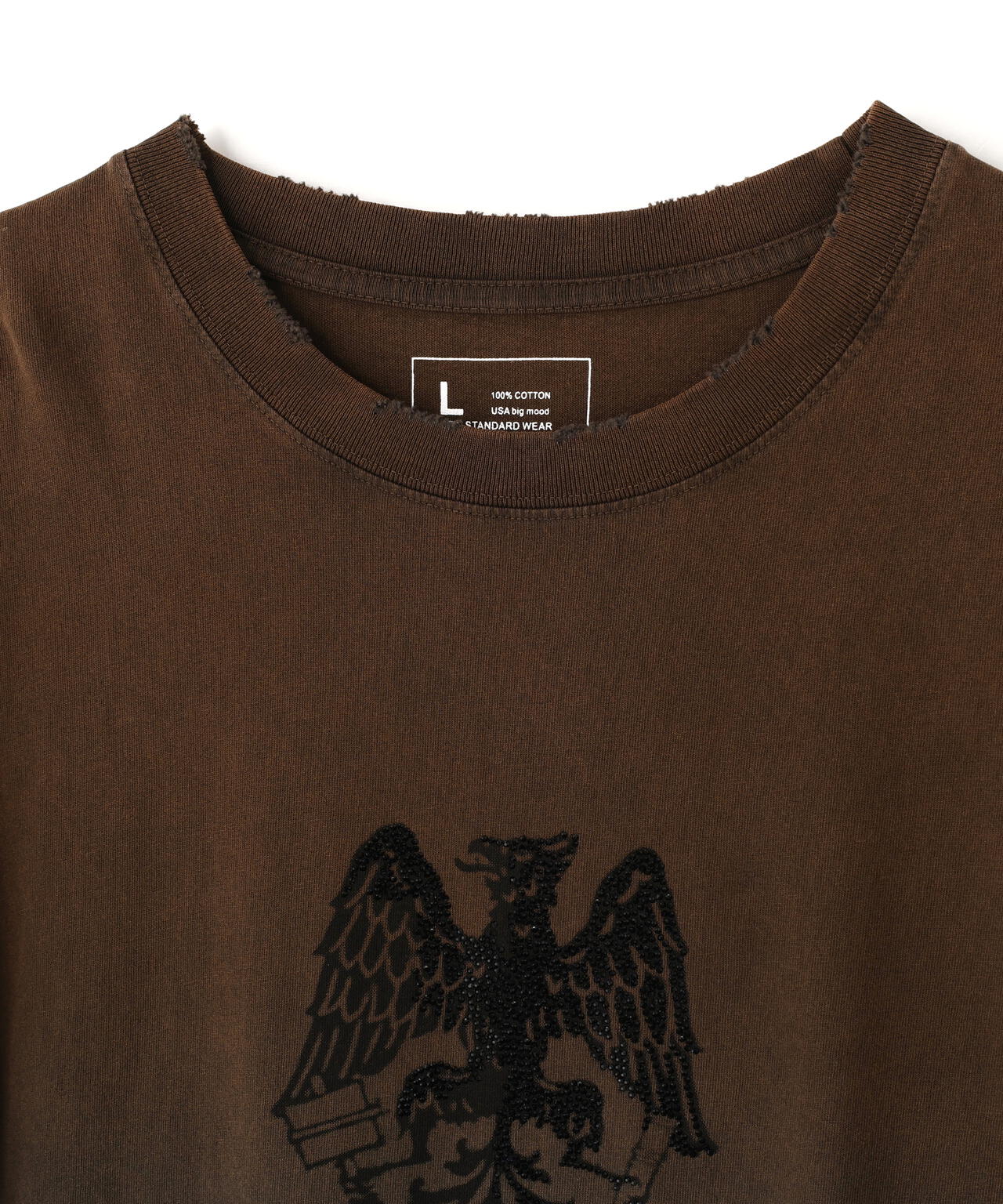 DankeSchon/ダンケシェーン/GRADATION RHINESTONE BIRD TEE