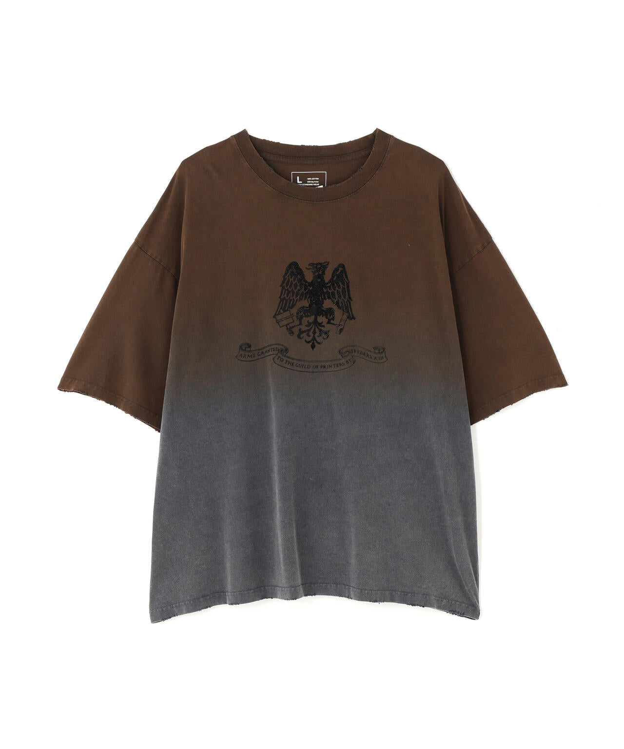 DankeSchon/ダンケシェーン/GRADATION RHINESTONE BIRD TEE