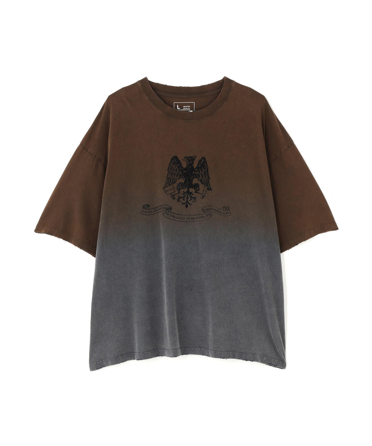 DankeSchon/ダンケシェーン/GRADATION RHINESTONE BIRD TEE