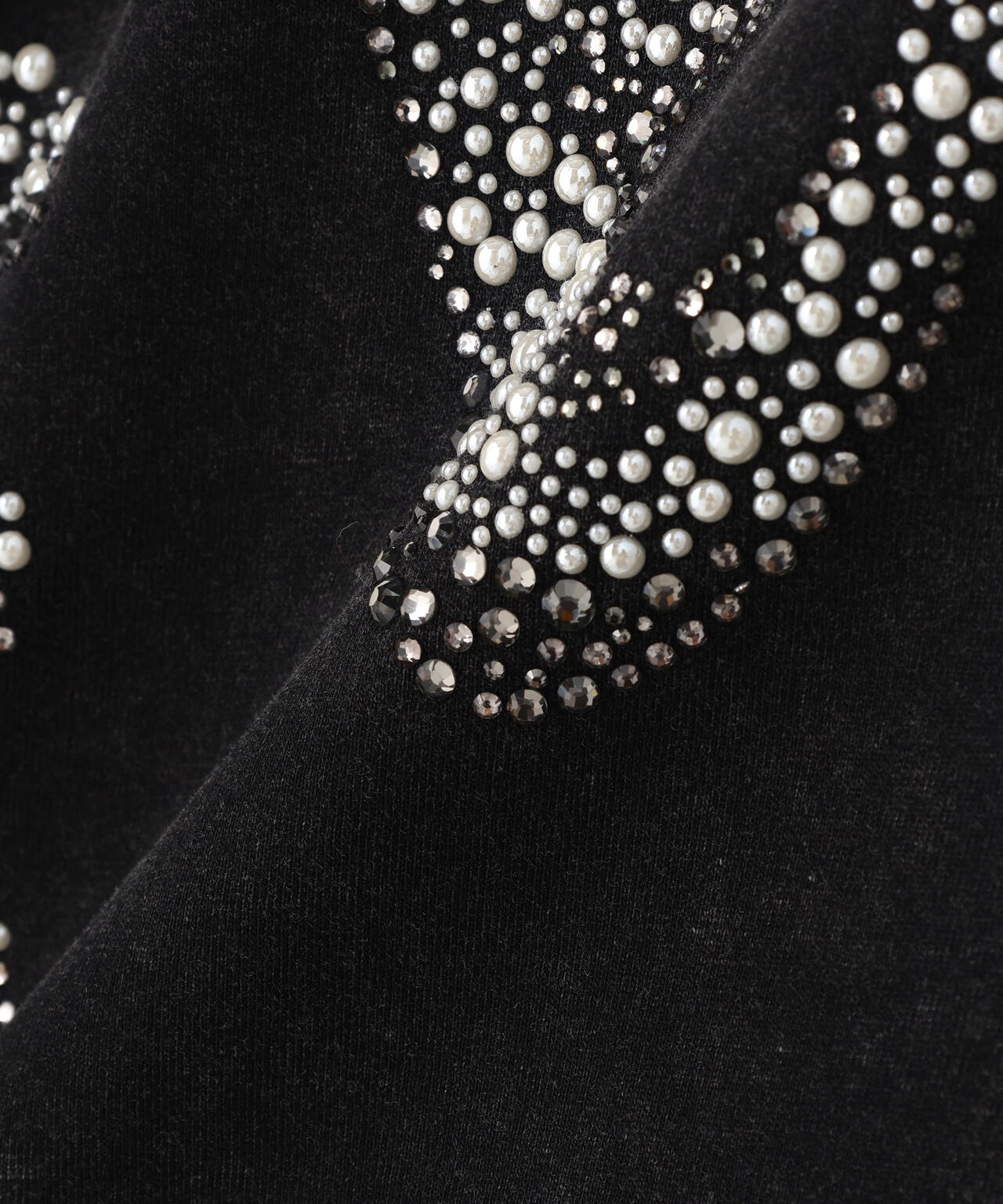 DankeSchon/ダンケシェーン/BRUST RHINESTONE BONE TEE