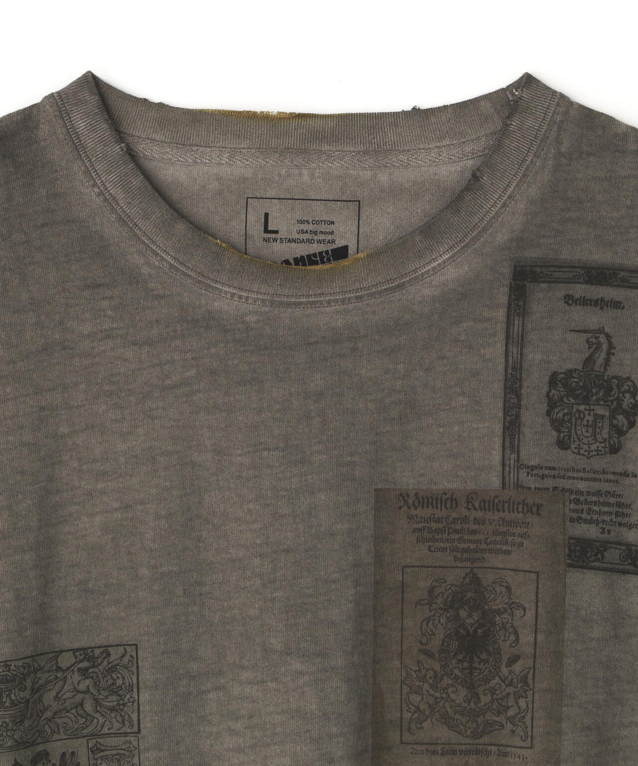 DankeSchon/ダンケシェーン/SPRAY BURN LOGO TEE
