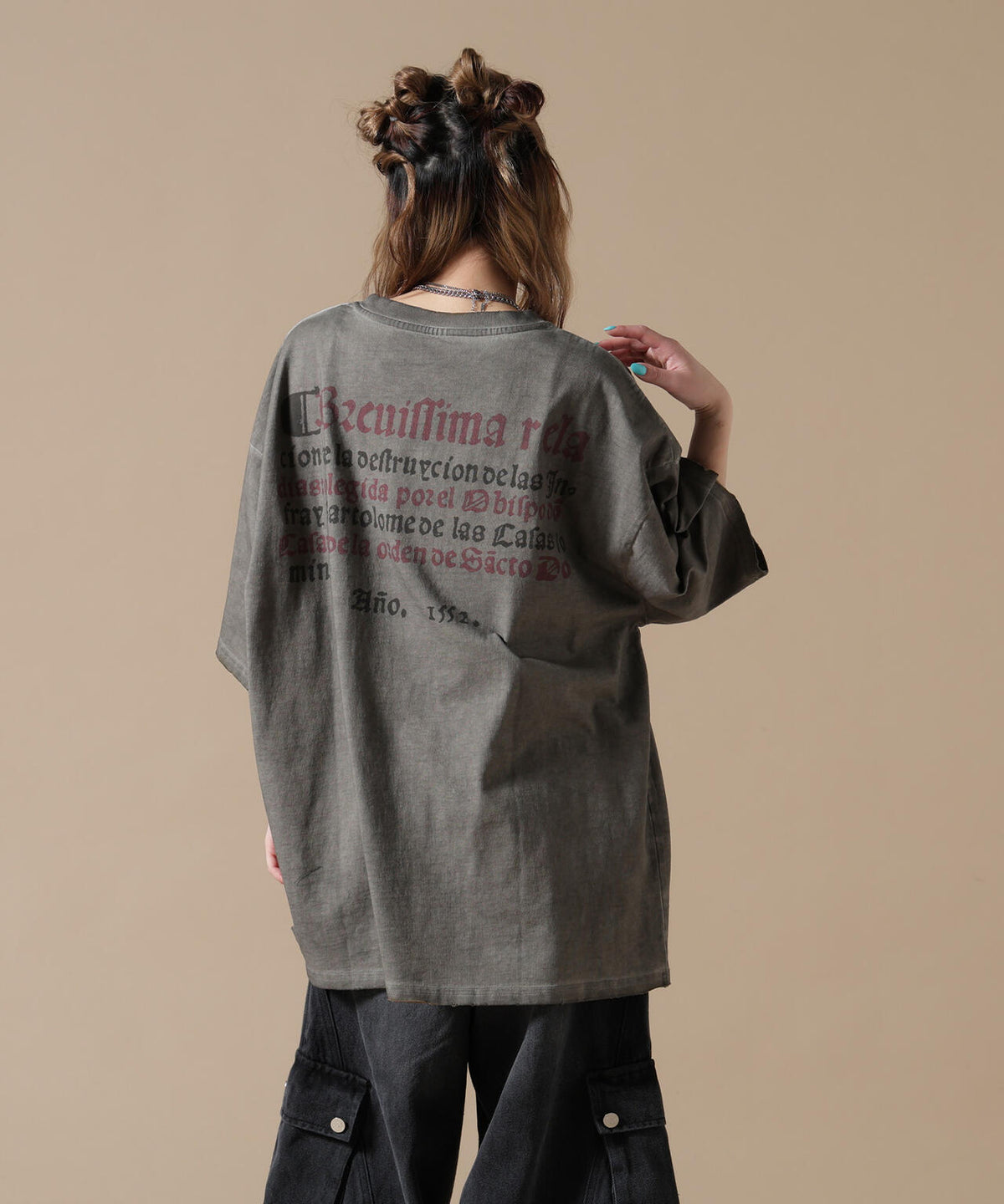 DankeSchon/ダンケシェーン/SPRAY BURN LOGO TEE