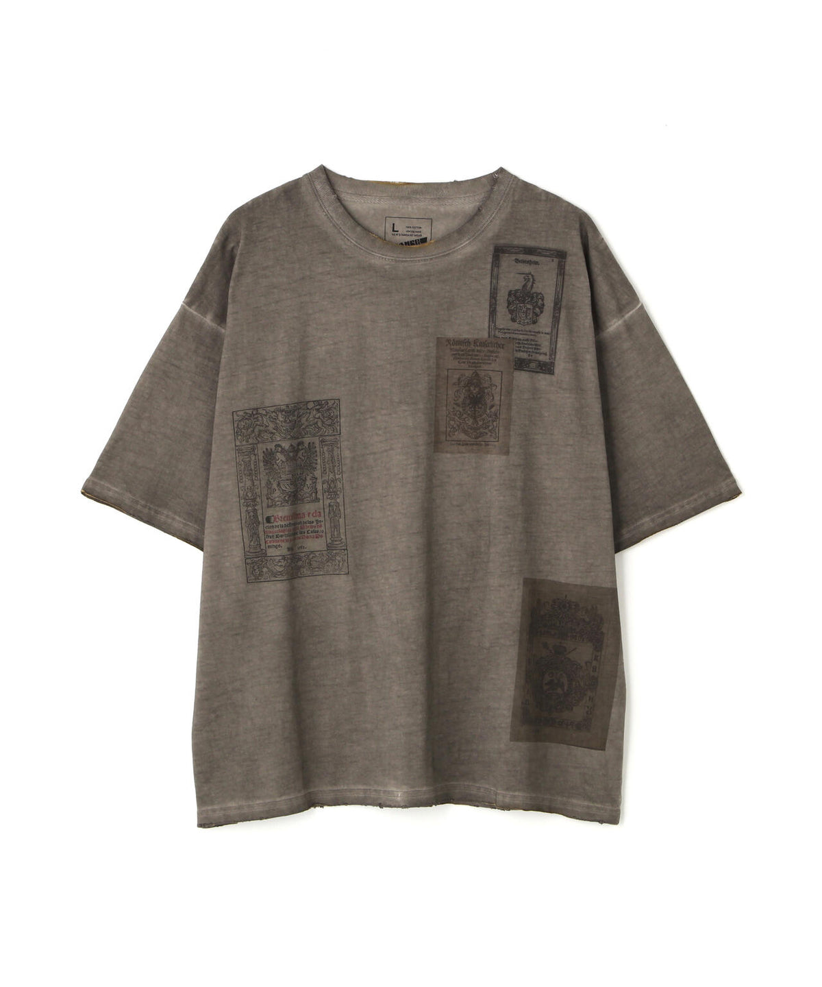 DankeSchon/ダンケシェーン/SPRAY BURN LOGO TEE