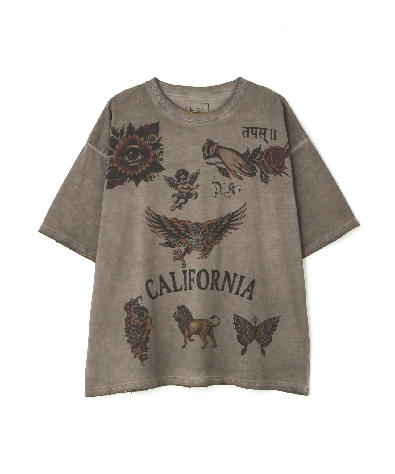 DankeSchon/ダンケシェーン/SPRAYBURN CALIFORNIA TEE