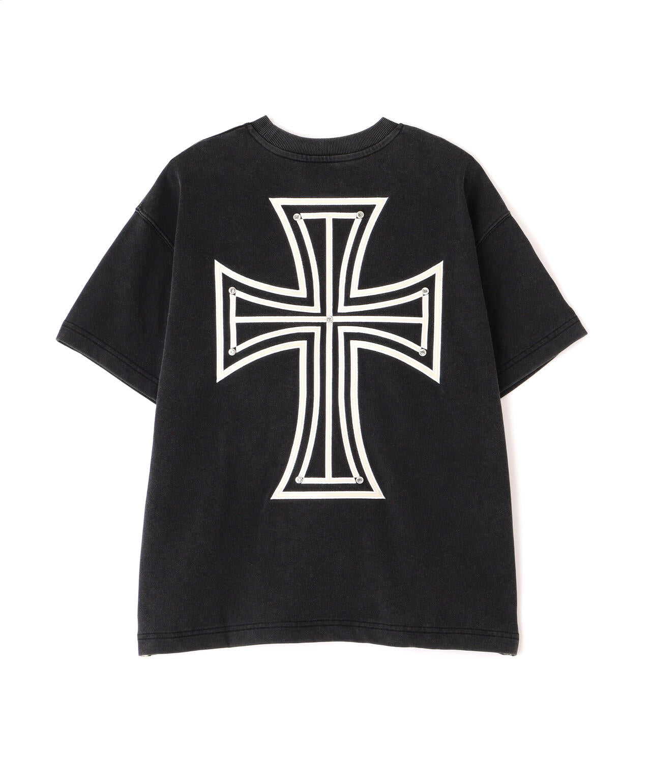 UNKNOWN LONDON/アンノウンロンドン/【LHP EXCLUSIVE】LEATHER CROSS TEE