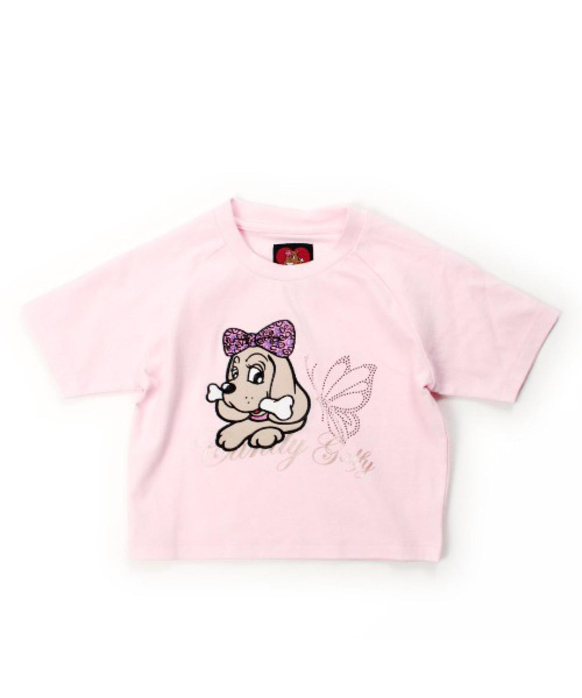 CANDYGALFY/キャンディーガルフィー/ピカピカギャルちゃんバタフライチビTee/162065