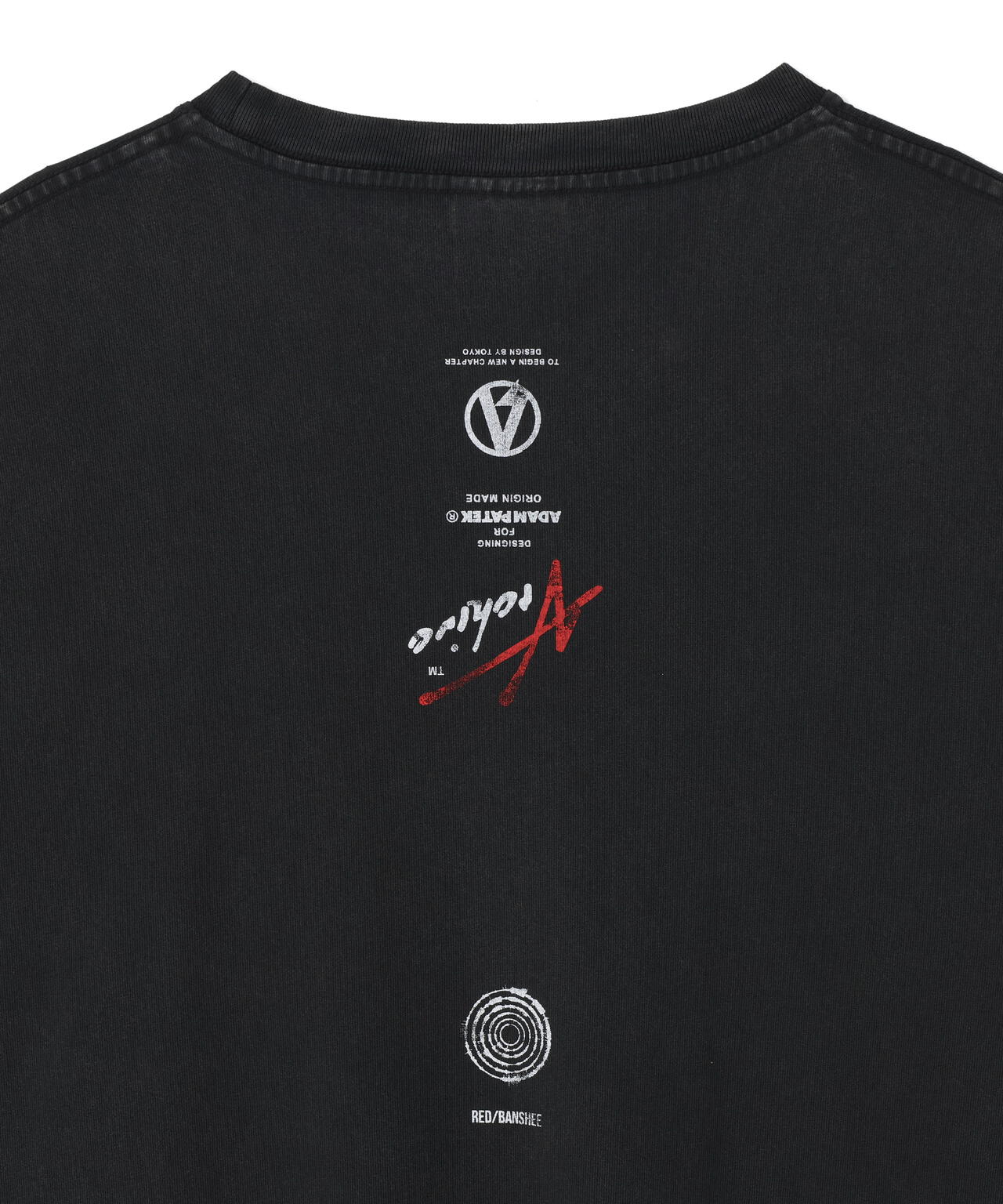 ADAMPATEK/アダムパテック/RED:BANSHEE SPIKE THRONE Graphic short sleeve tshirt